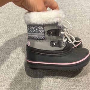 London fog toddler snow / winter boots sz 6 VGUC